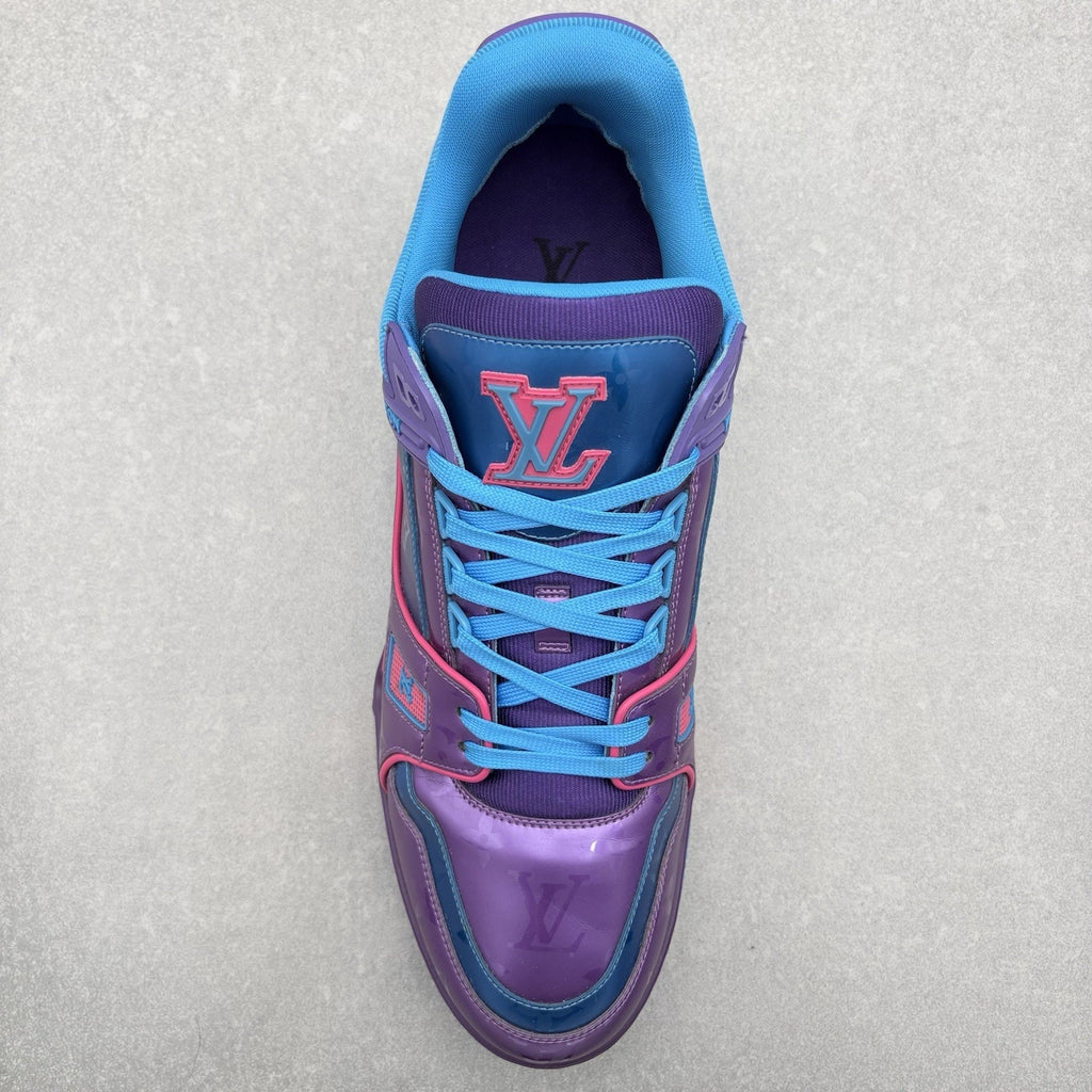 Louis Vuitton Trainer ' Purple Teal Metallic ' | Size 11 LV (12-12.5 US)