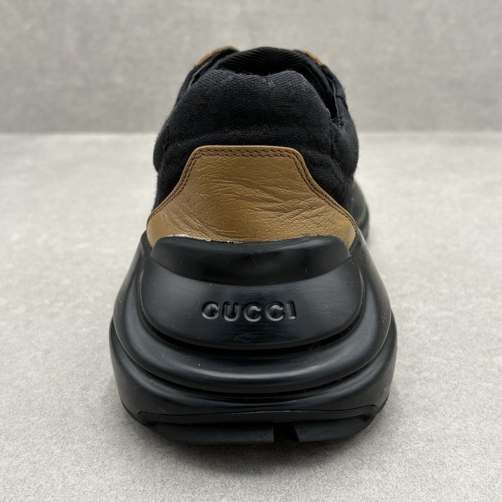 Gucci Rhyton ' Maxi GG Supreme ' Black Khaki Beige ' | Size 12 G (12.5 US)