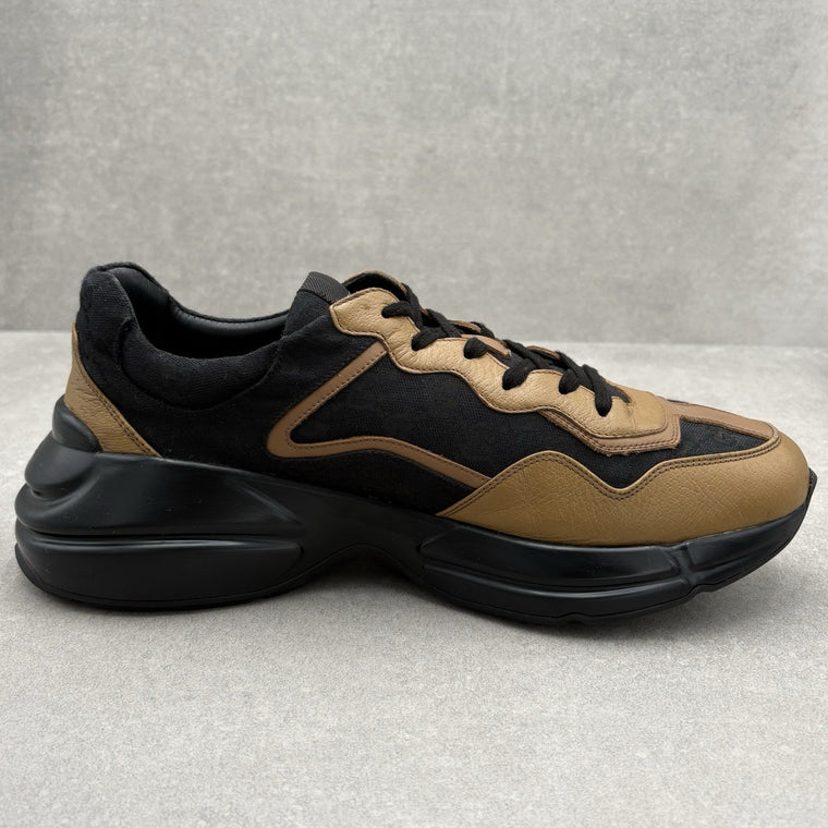 Rhyton Maxi GG Supreme Black Khaki Beige — photo 9