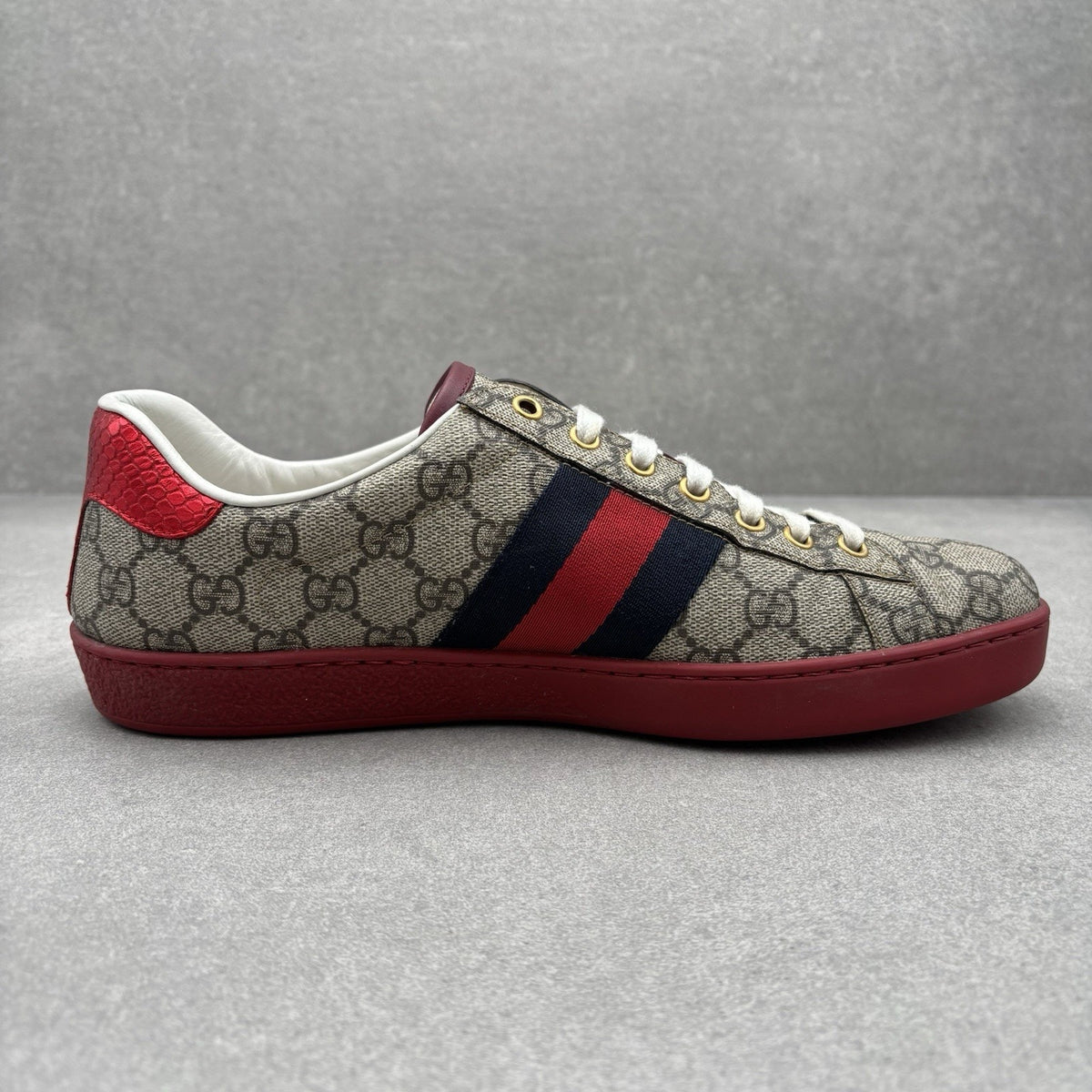 Size 8 G (8.5 US) Gucci Ace GG Supreme ' Beige ' | GREAT CONDITION! — photo 10