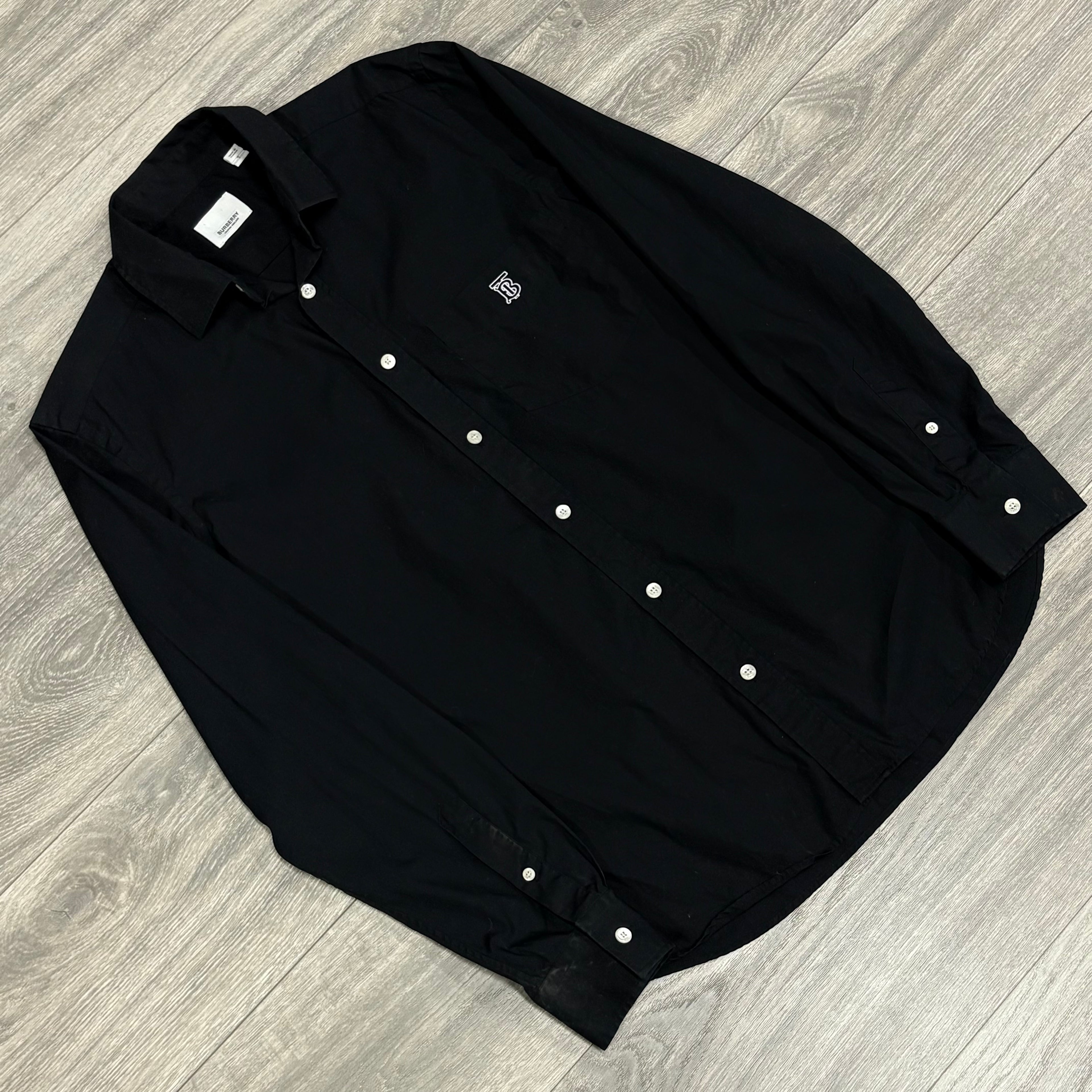 Burberry Button Up ' Black ' | Size Small