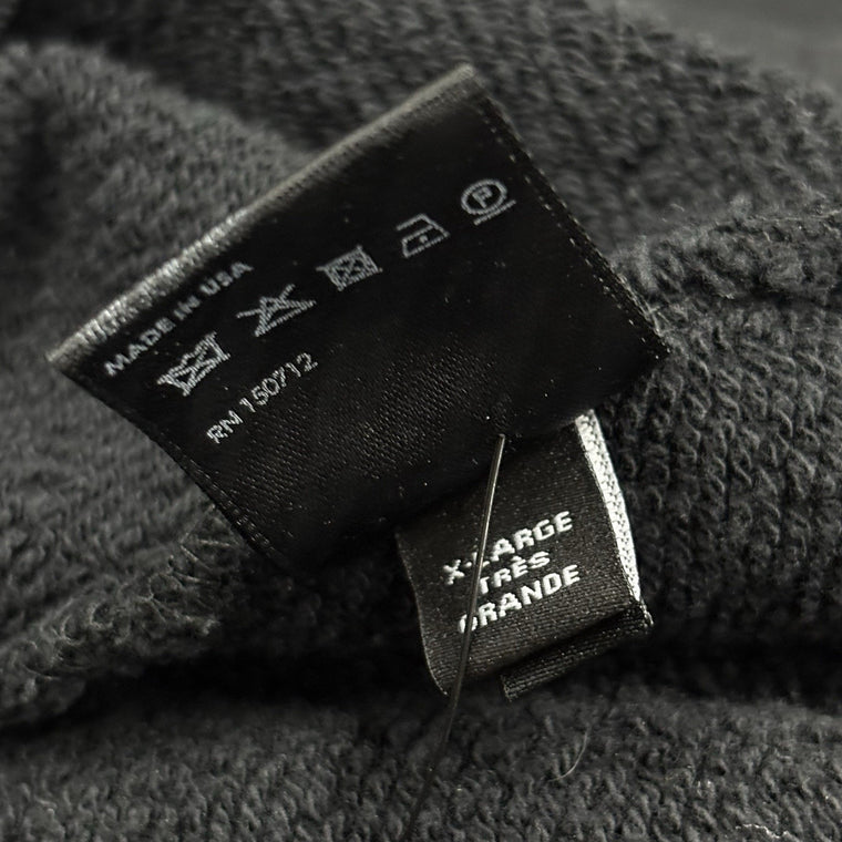 Staggered Logo Hoodie Black Silver — photo 12