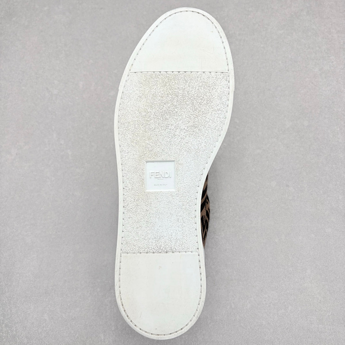 FF Motif Lace Up Low Top Sneaker Almond Black — photo 7
