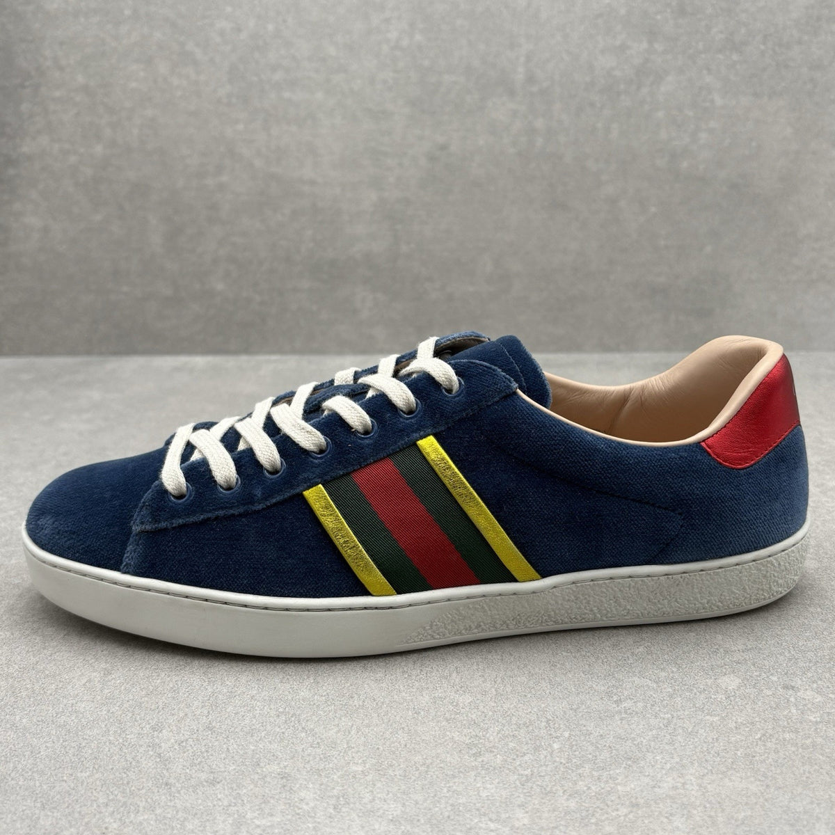 Ace Low Top Sneaker Velvet Blue — photo 8