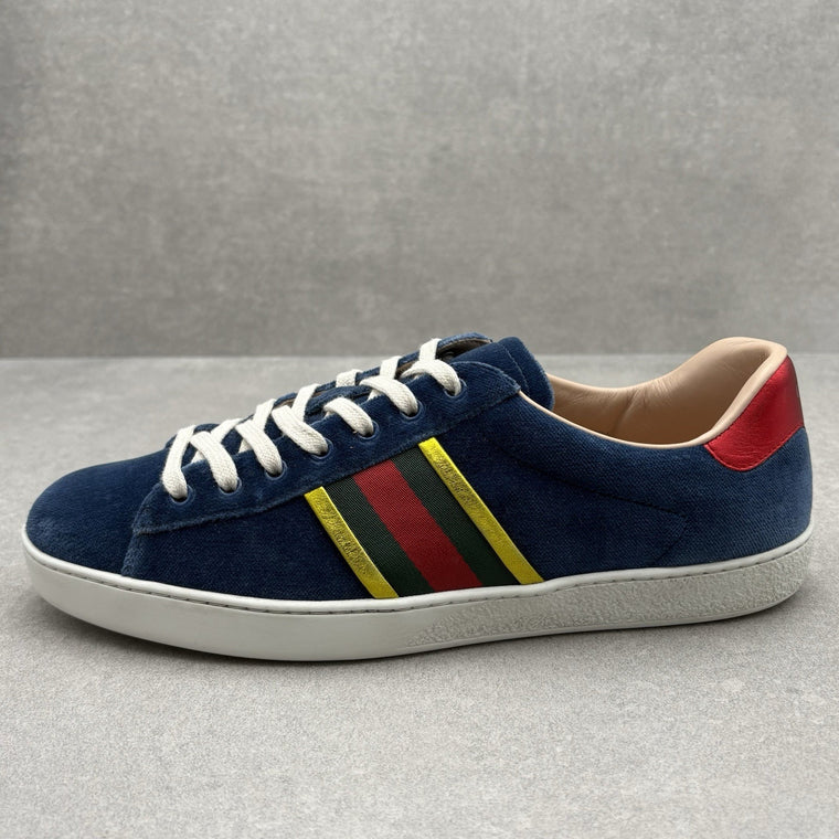 Ace Low Top Sneaker Velvet Blue — photo 8