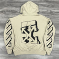 Off-White SS22 Stripe Arrow ' Beige ' | Size Medium