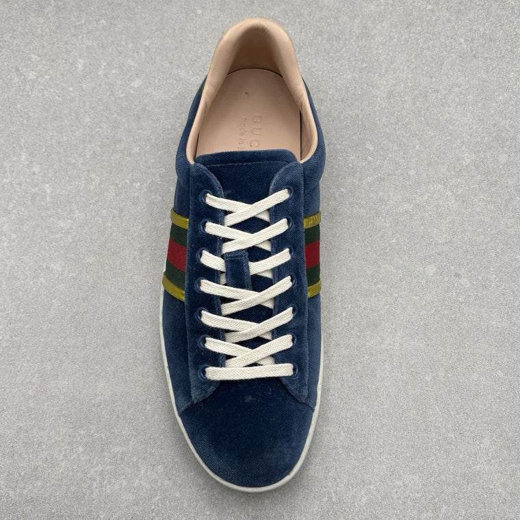 Ace Low Top Sneaker Velvet Blue — photo 5
