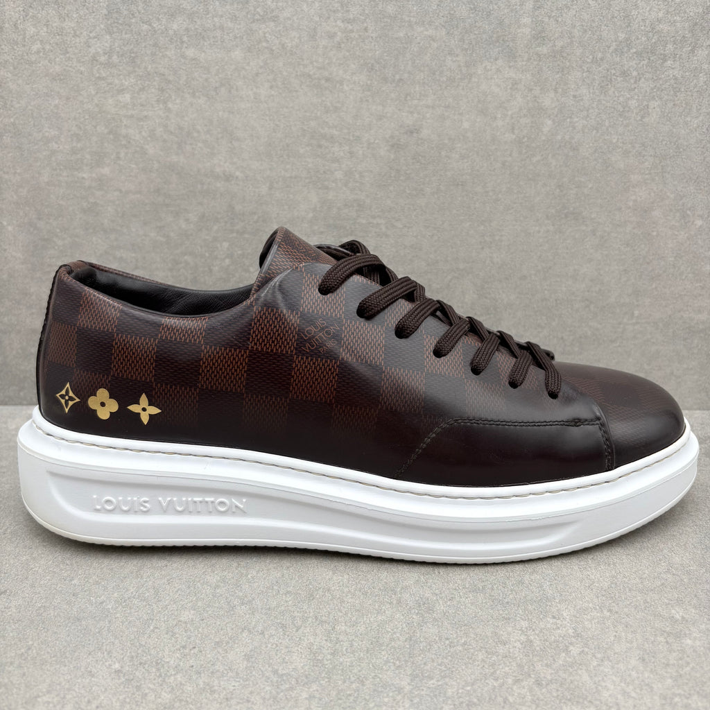 Louis Vuitton Beverly Hills Leather Sneaker ' Brown ' | Size 7.5 LV (8.5-9 US)