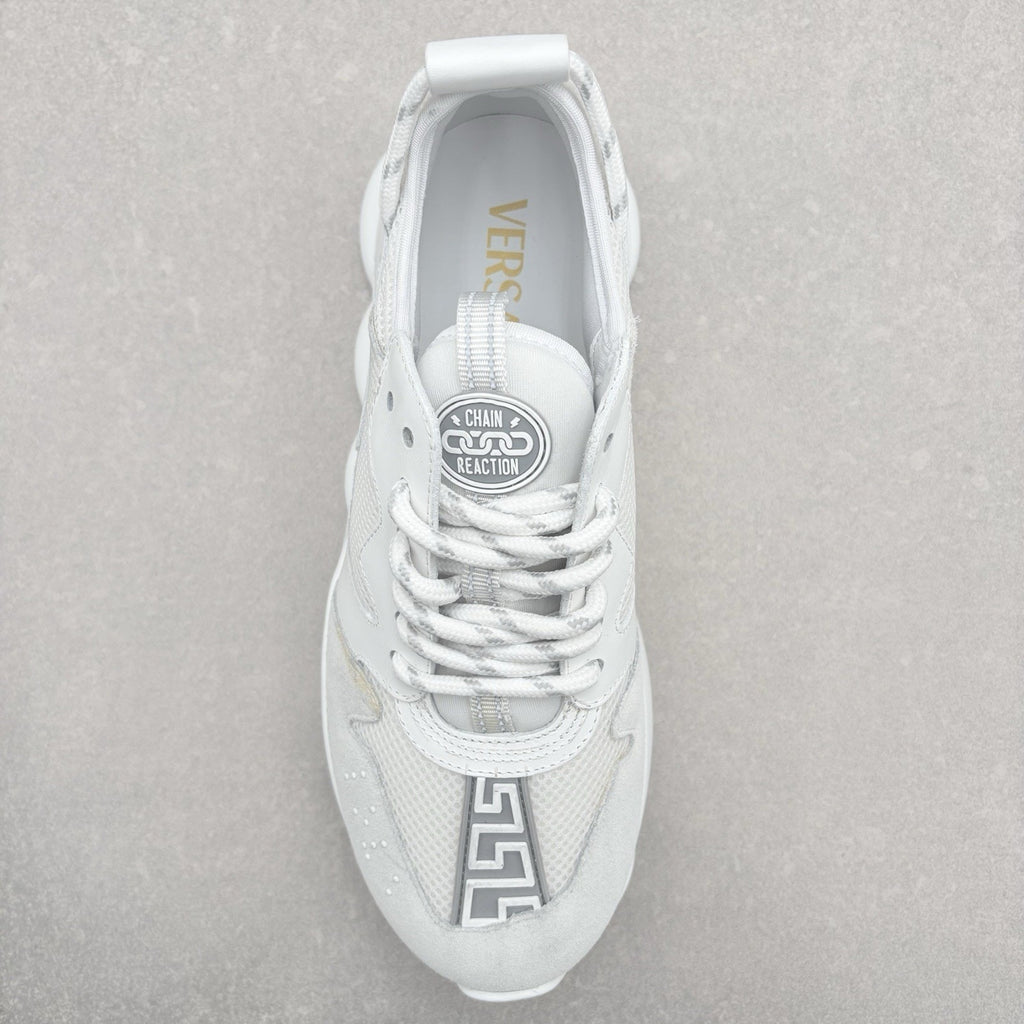 Versace Chain Reaction Sneakers ' White ' | Size 41.5 (8.5 US)
