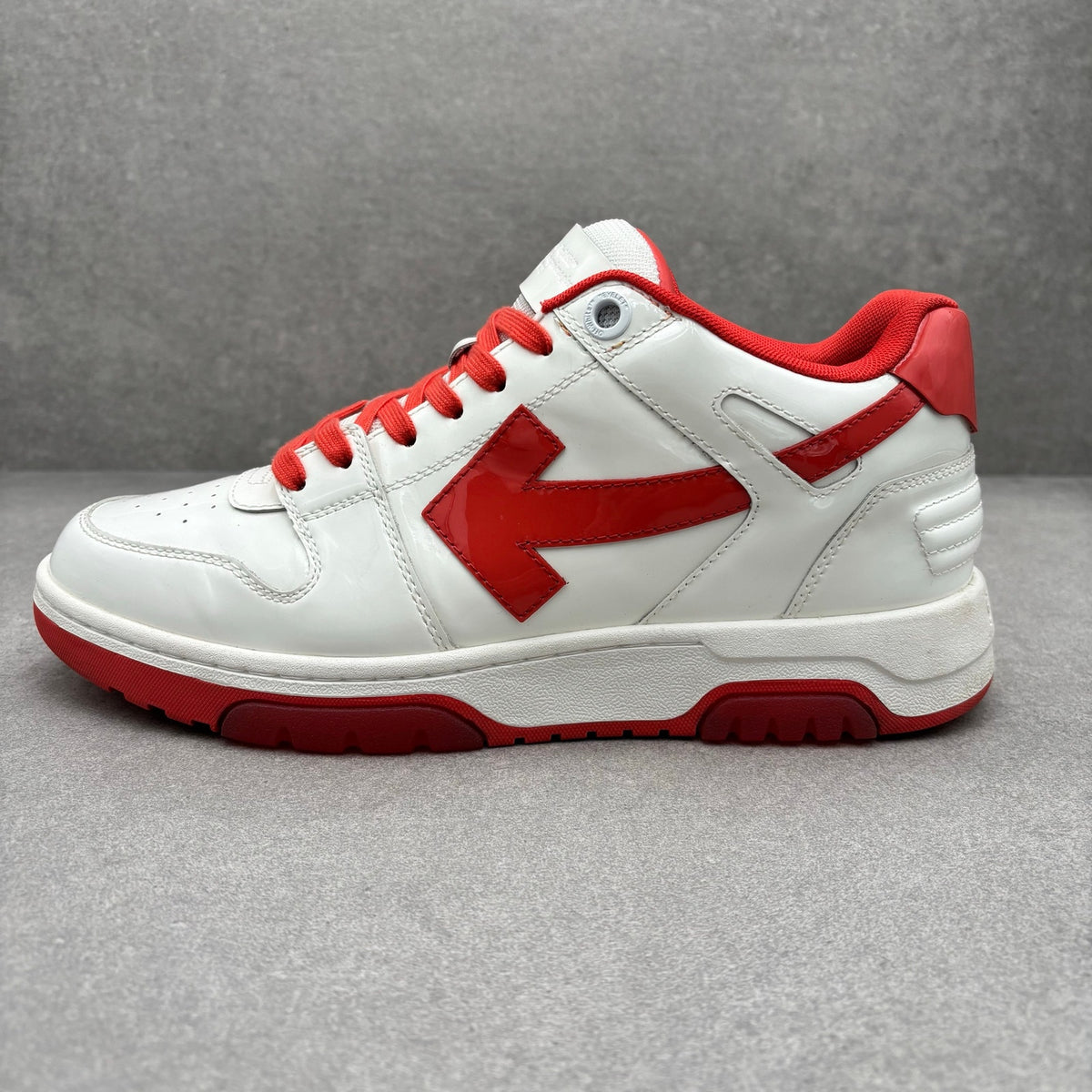 Off White Out of Office Patent Leather White Red — photo 8