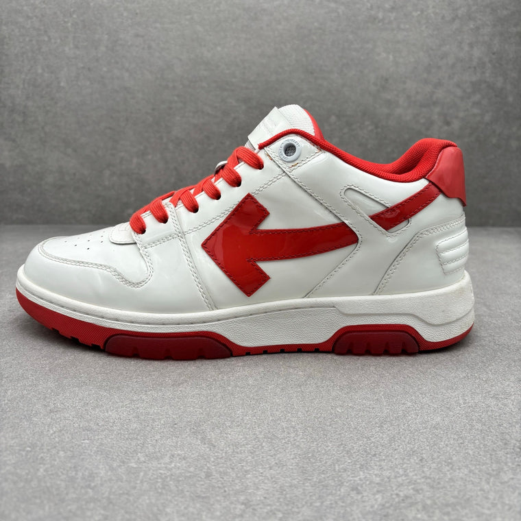Off White Out of Office Patent Leather White Red — photo 8