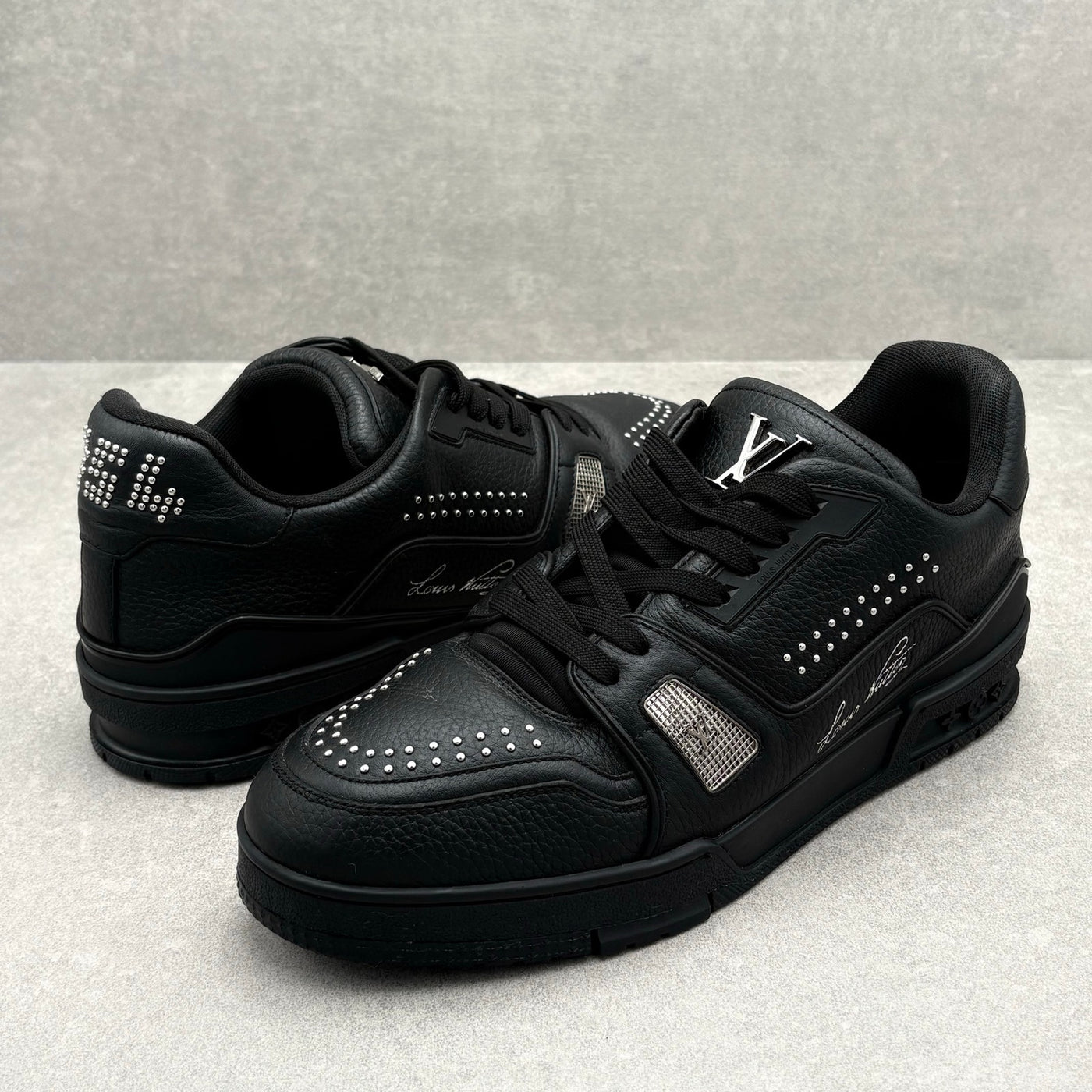 Studded Trainer Black