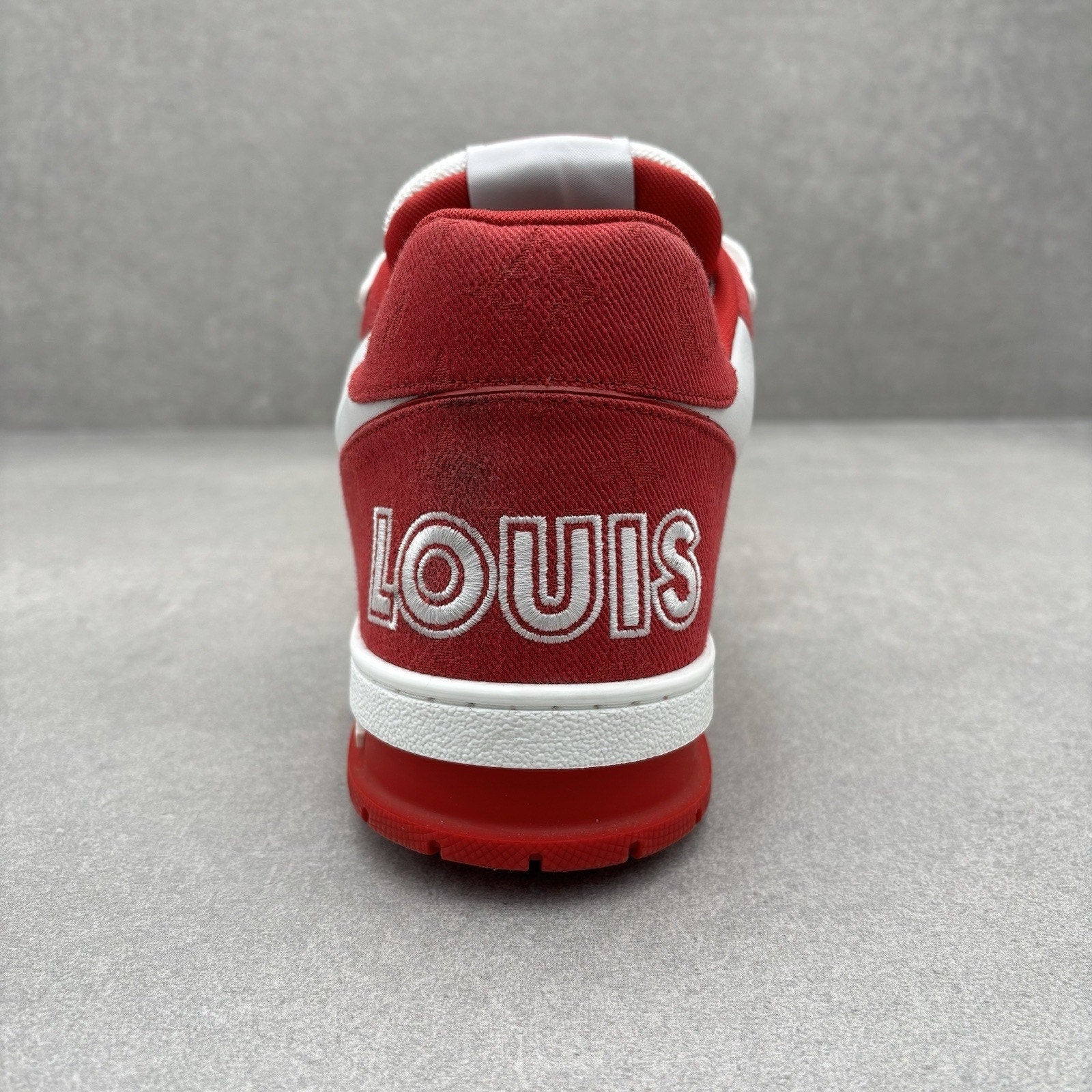 Louis Vuitton Trainer Strap ' Red, White ' | Size 9 LV (10-10.5 US)