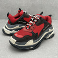 Balenciaga Triple S ' Red Black ' Pre-Distressed ' | Size 40 (7 US)