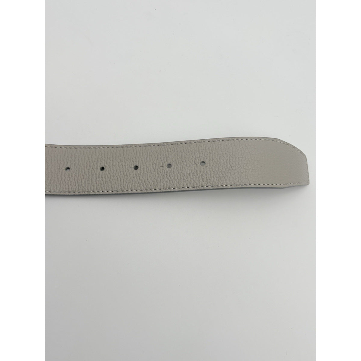 Happy Rui CL Logo Belt Grey Leather — photo 6