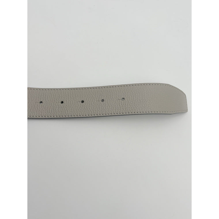Happy Rui CL Logo Belt Grey Leather — photo 6