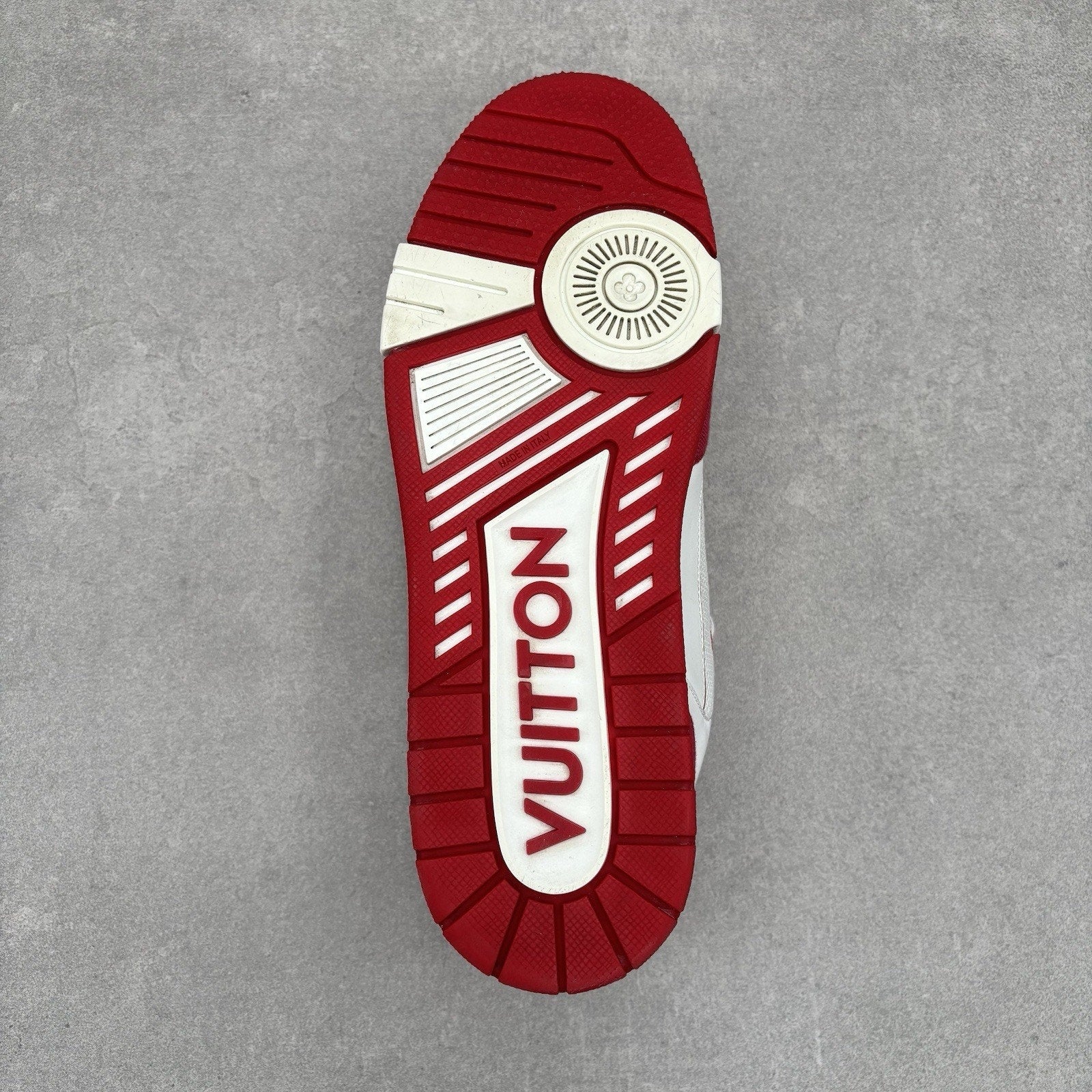 Louis Vuitton Trainer Strap ' Red, White ' | Size 9 LV (10-10.5 US)