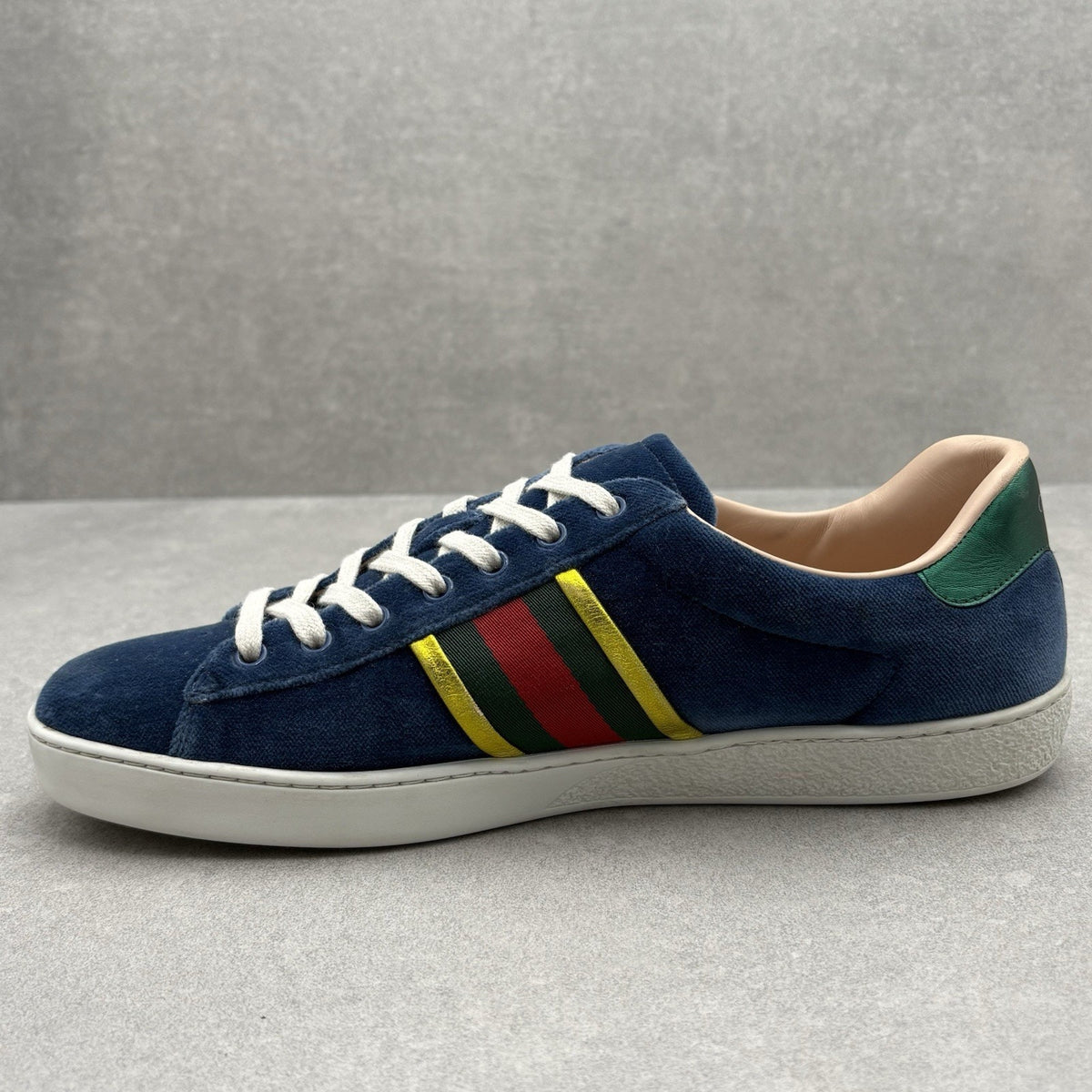 Ace Low Top Sneaker Velvet Blue — photo 4
