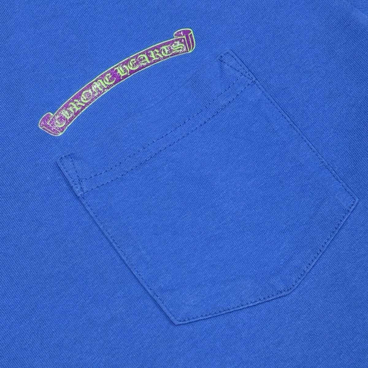 Scroll Label Pocket T-Shirt Blue Purple Green — photo 10