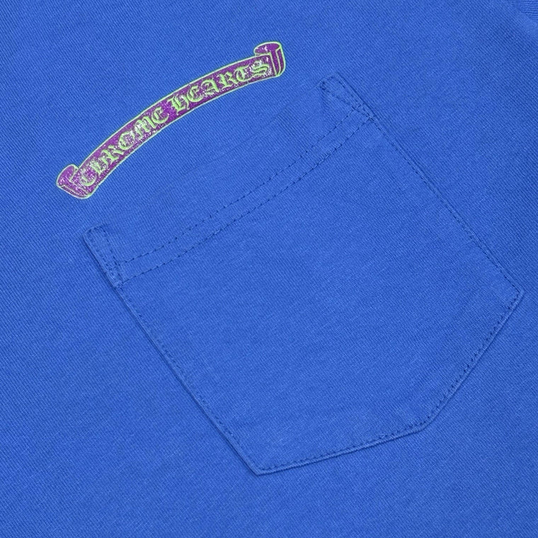 Scroll Label Pocket T-Shirt Blue Purple Green — photo 10