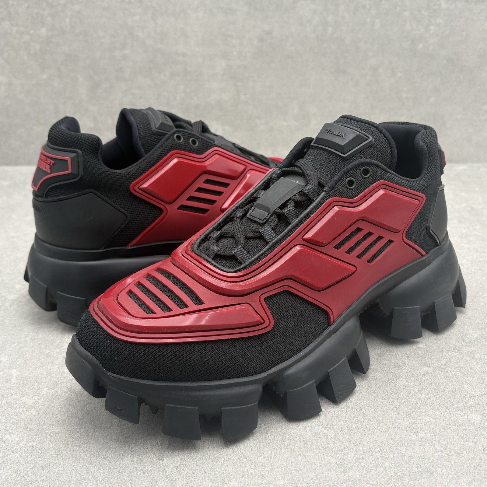Prada Cloudbust Thunder ' Red Black ' | Size 7 UK (8 US)