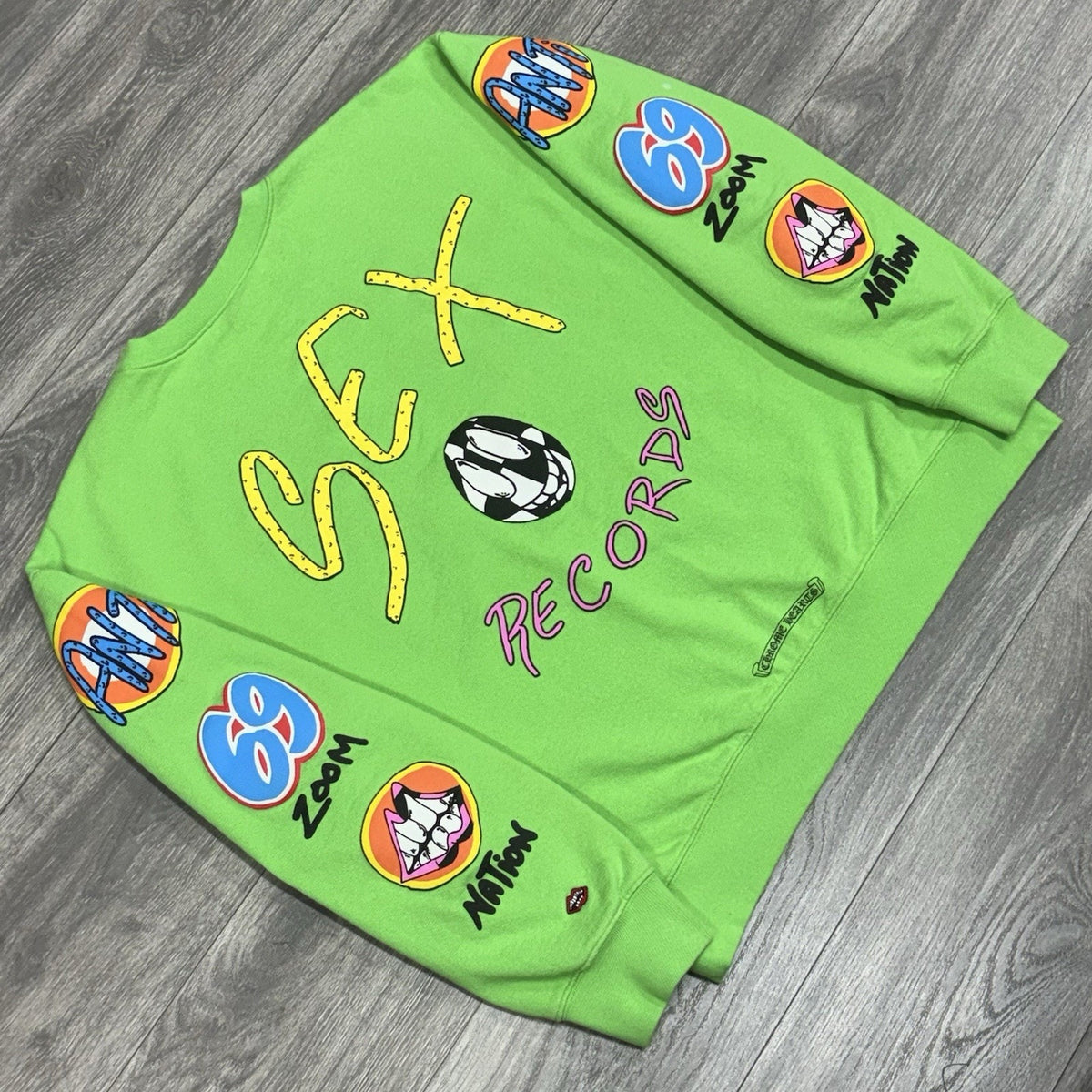 x Matty Boy Sex Records Crewneck Green — photo 2