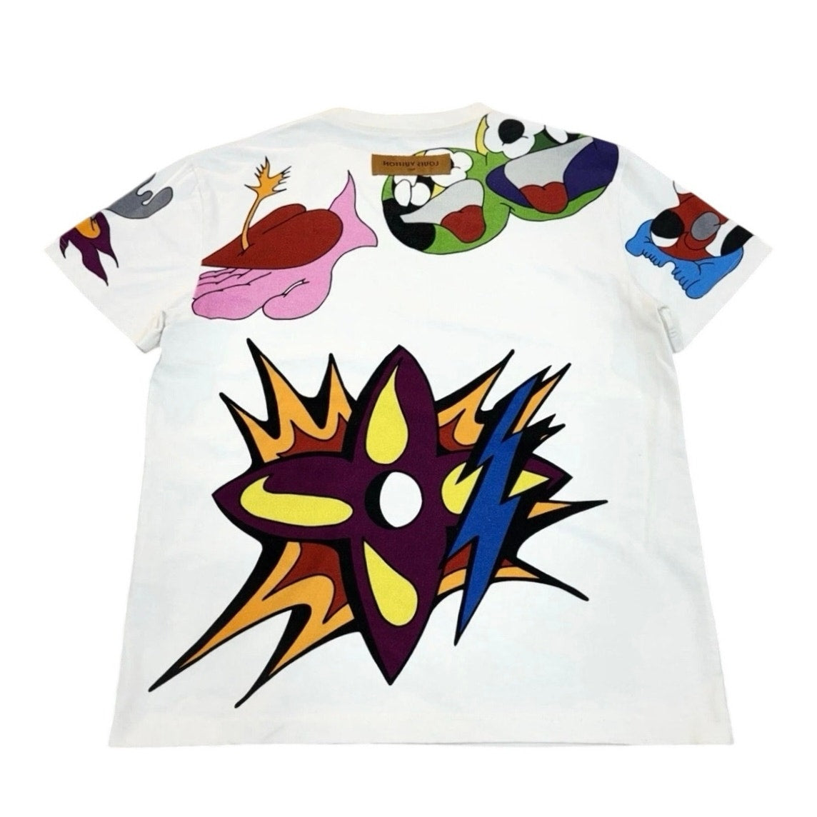 Short Sleeve Cartoon T-Shirt White — photo 2