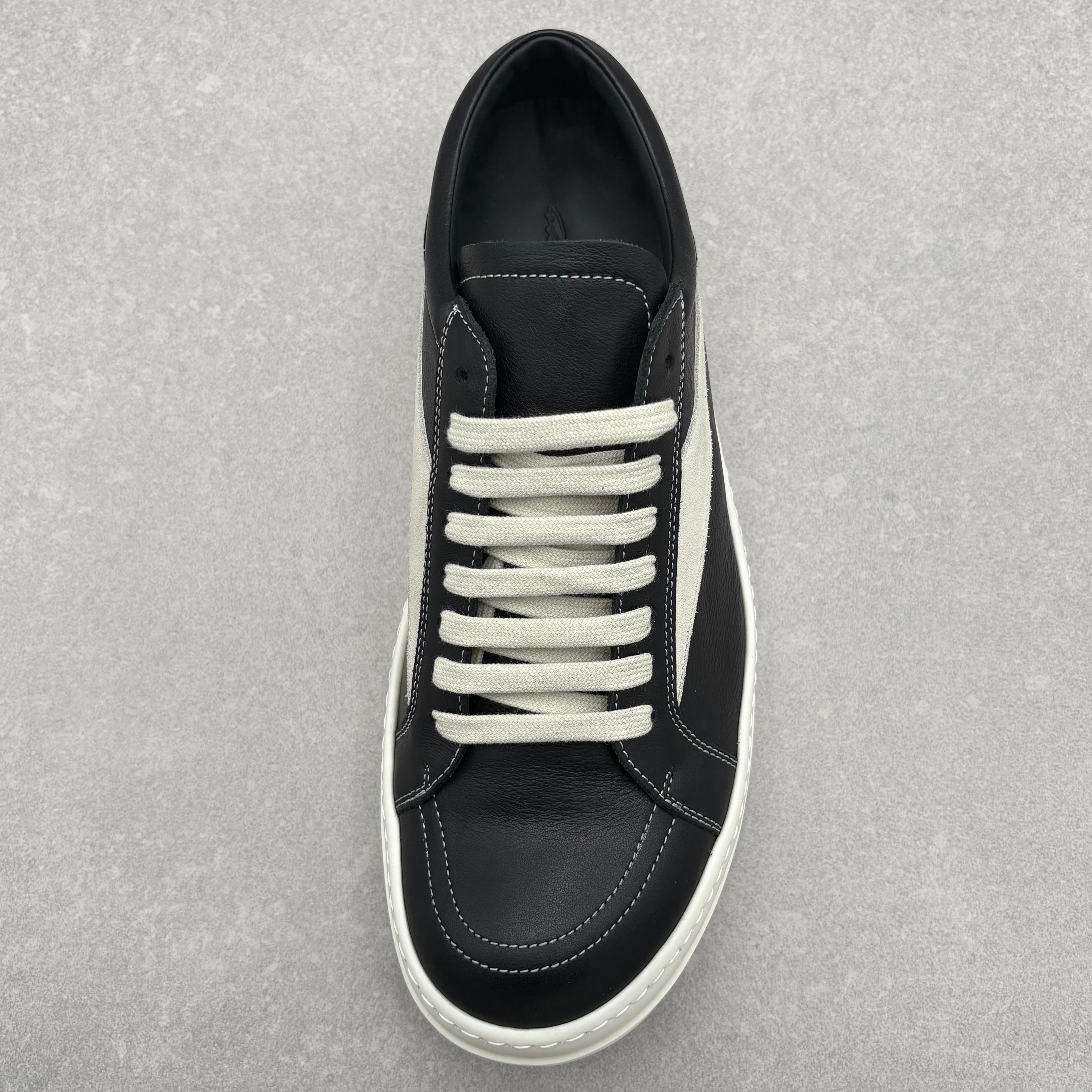 Rick Owens Lido Vintage Sneaker ' Black Milk ' | Size 42 (9 US)