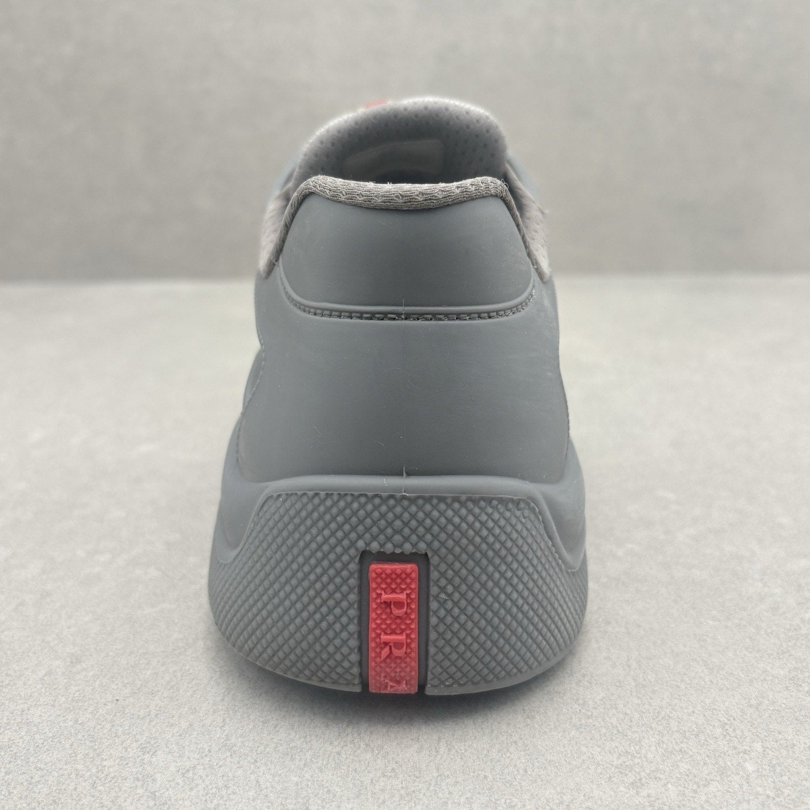 Prada America's Cup Rubber Sneakers ' Grey ' | Size 42 (9 US)