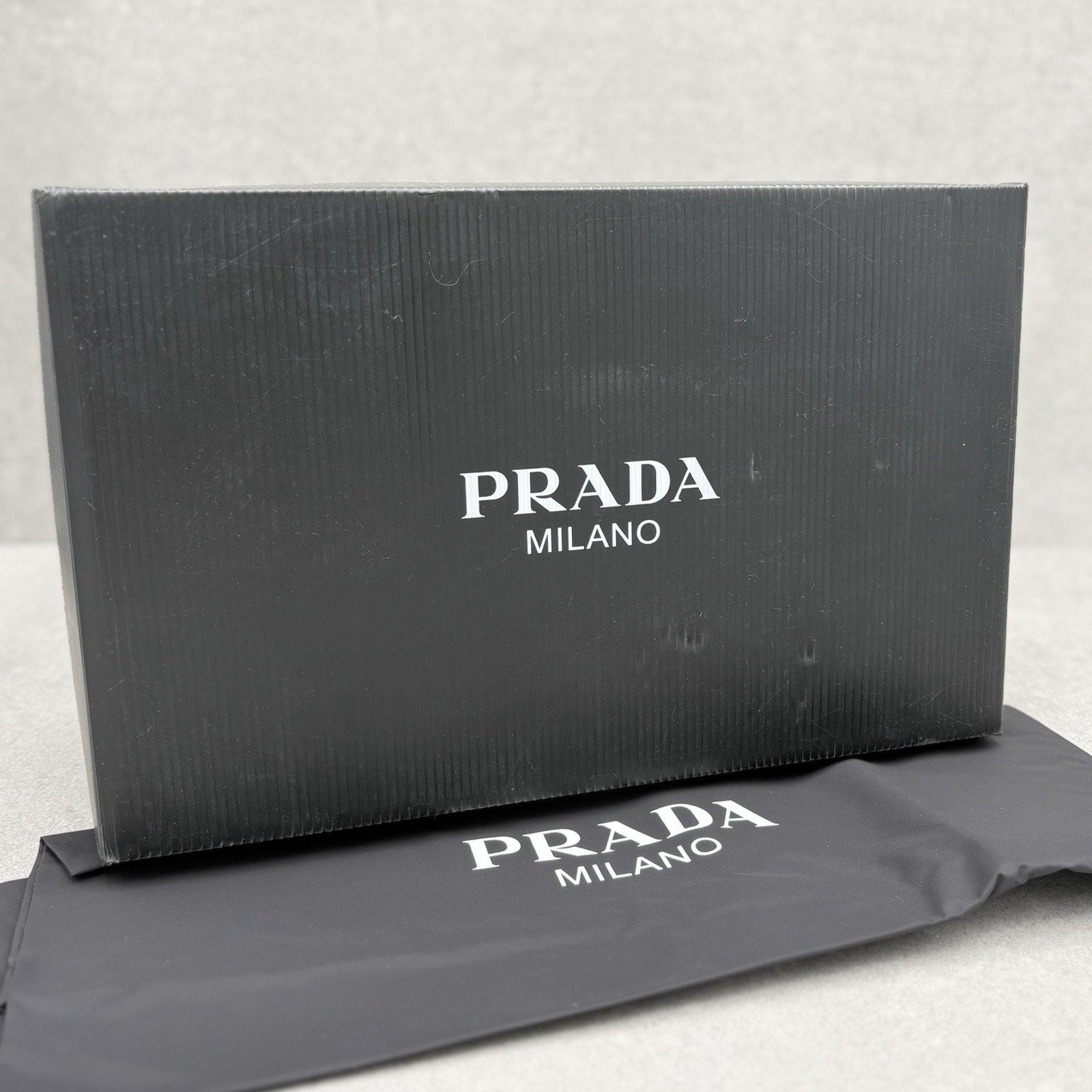 Prada Downtown Leather Sneakers ' White Purple ' | Size 10 UK (11 US)