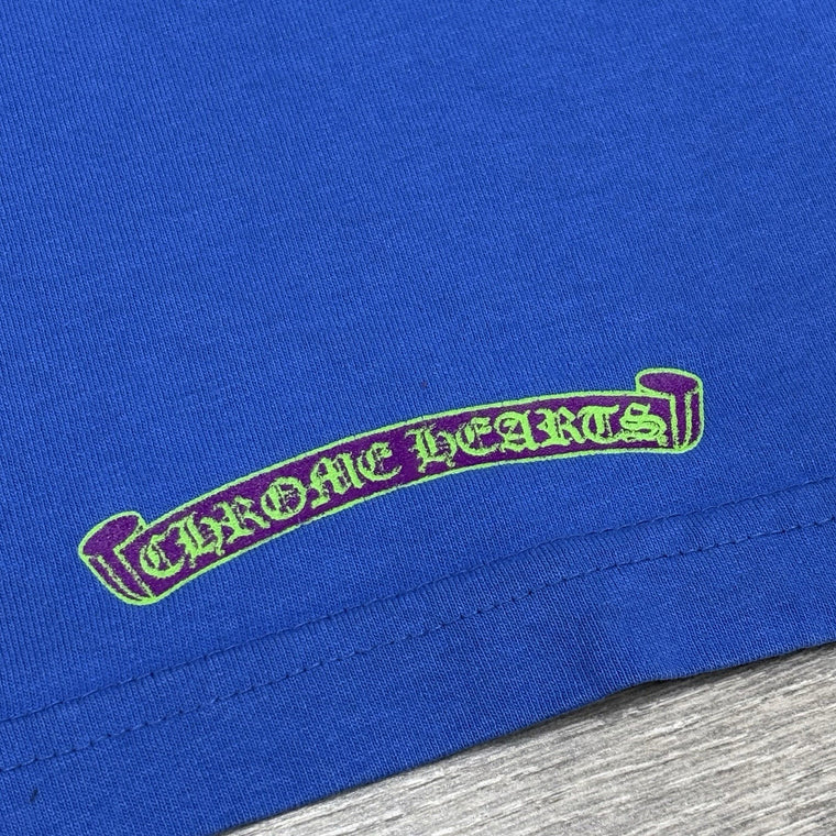 Scroll Label Pocket T-Shirt Blue Purple Green — photo 5