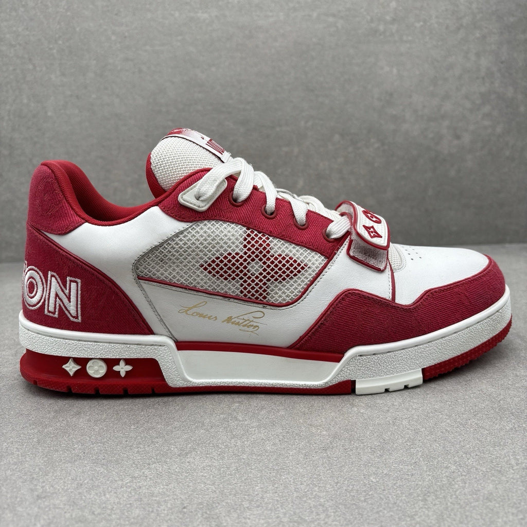 Louis Vuitton Trainer Strap ' Red, White ' | Size 9 LV (10-10.5 US)