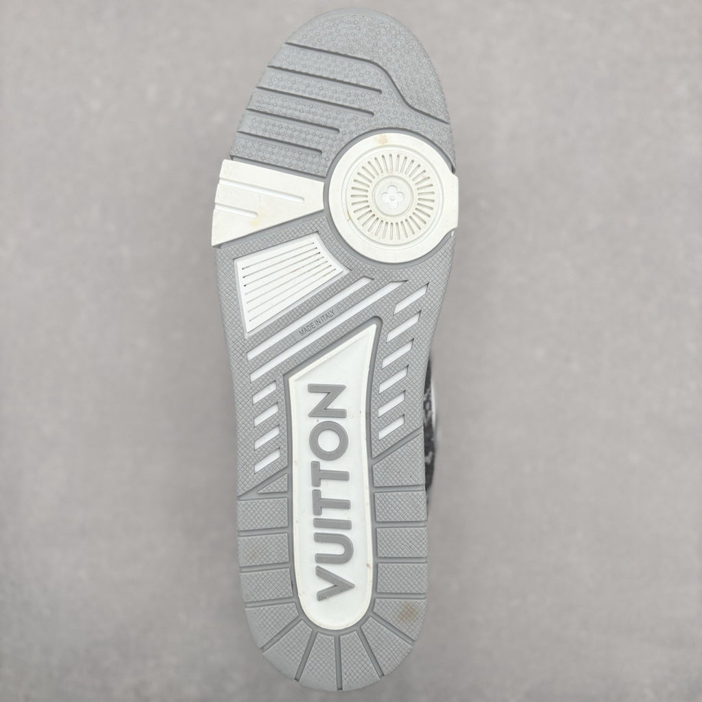 Louis Vuitton Trainer ' Monogram Denim Grey White ' | Size 11 LV (12-12.5 US)