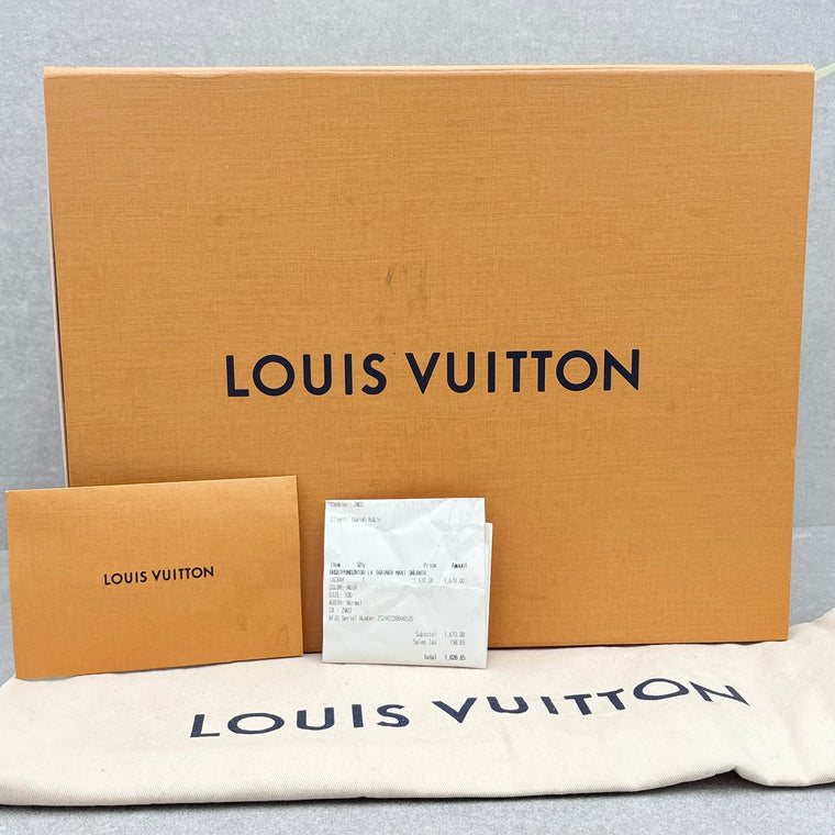 Louis Vuitton Denim Monogram Maxi Trainer Black White — photo 15