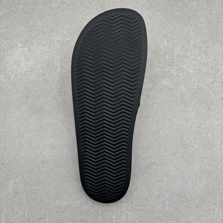 MCM Monogram Print Rubber Slides Black Splash Green — photo 8