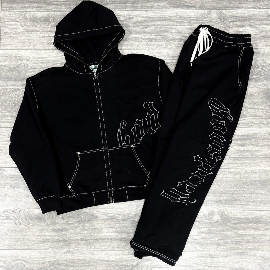 BRAND NEW! Godspeed Stitched OG Logo Sweatsuit ' Black ' | Size XL
