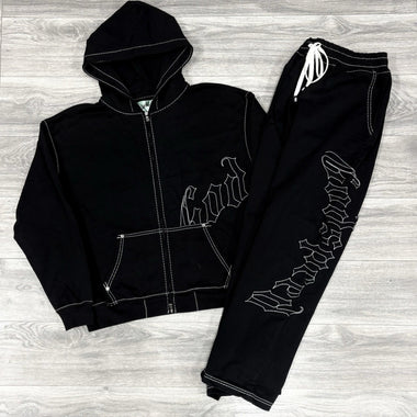 Stitched OG Logo Sweatsuit Black