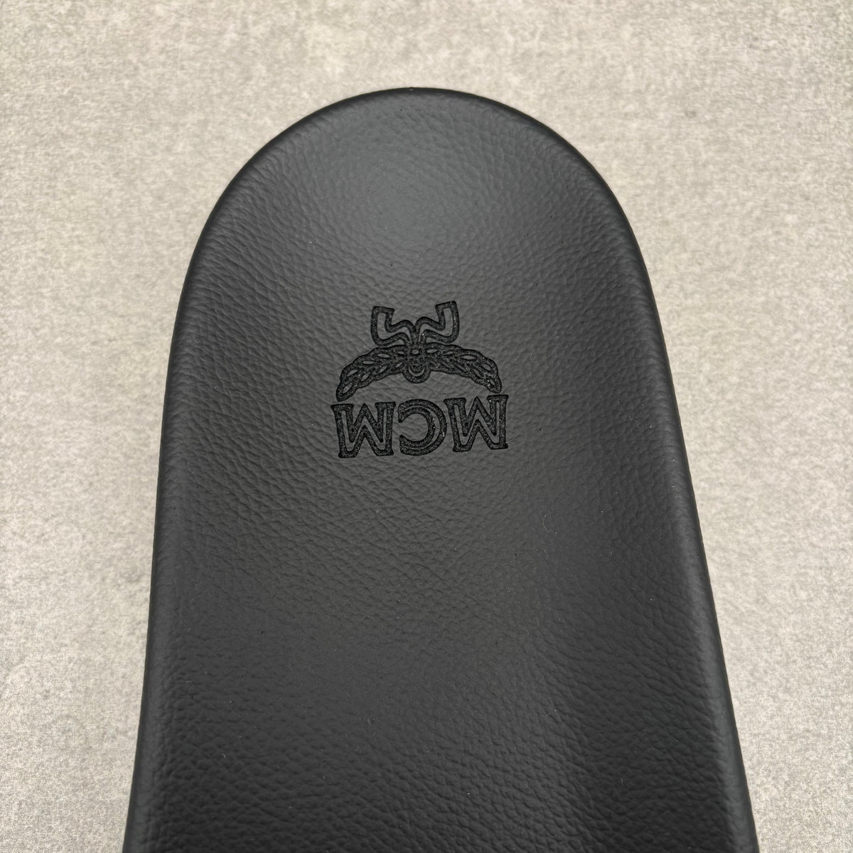 MCM Monogram Print Rubber Slides Black Splash Green — photo 15