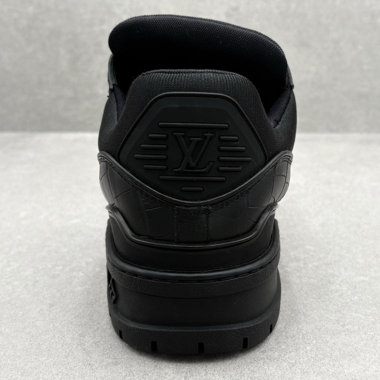 Alligator Print Maxi Sneaker Black — photo 9