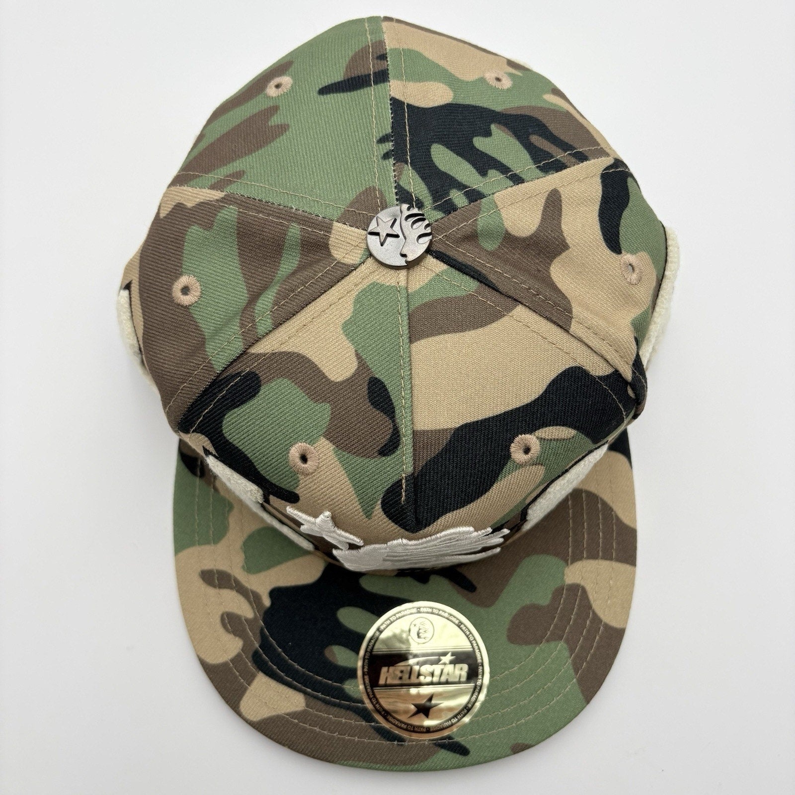 NEW! - Hellstar Og Patch Fitted Hat ' Camo '
