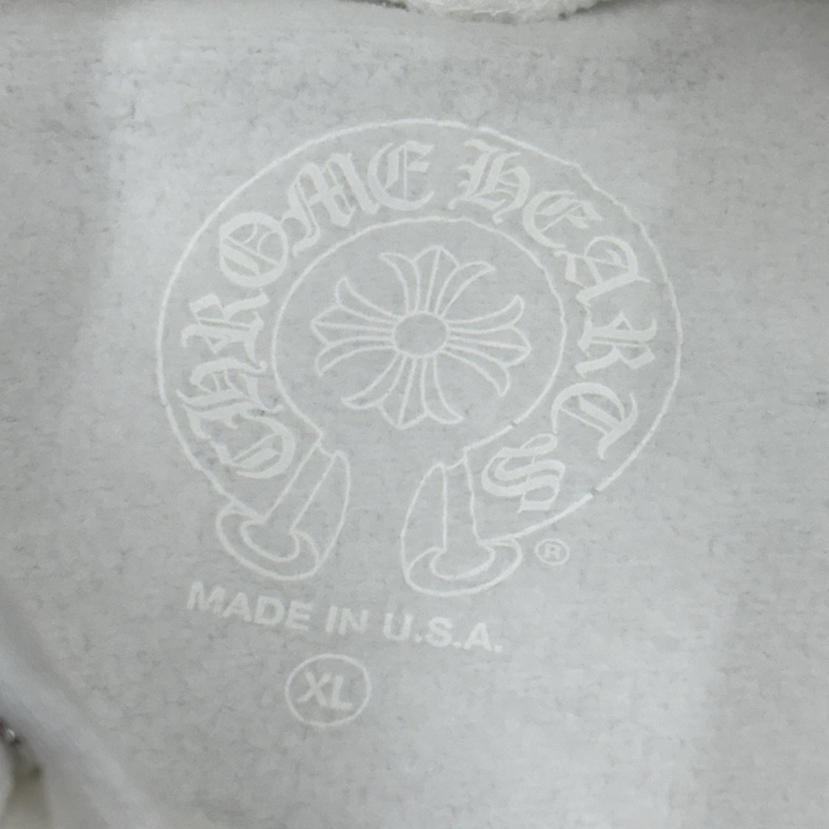 Vertical Logo Foil Hoodie White — photo 11