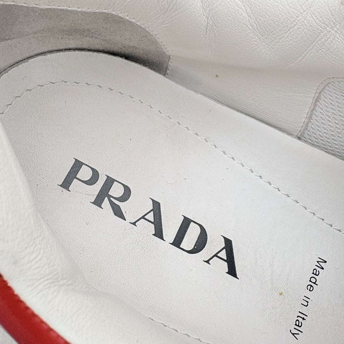 Downtown Leather Sneakers White Lacquer Red — photo 6