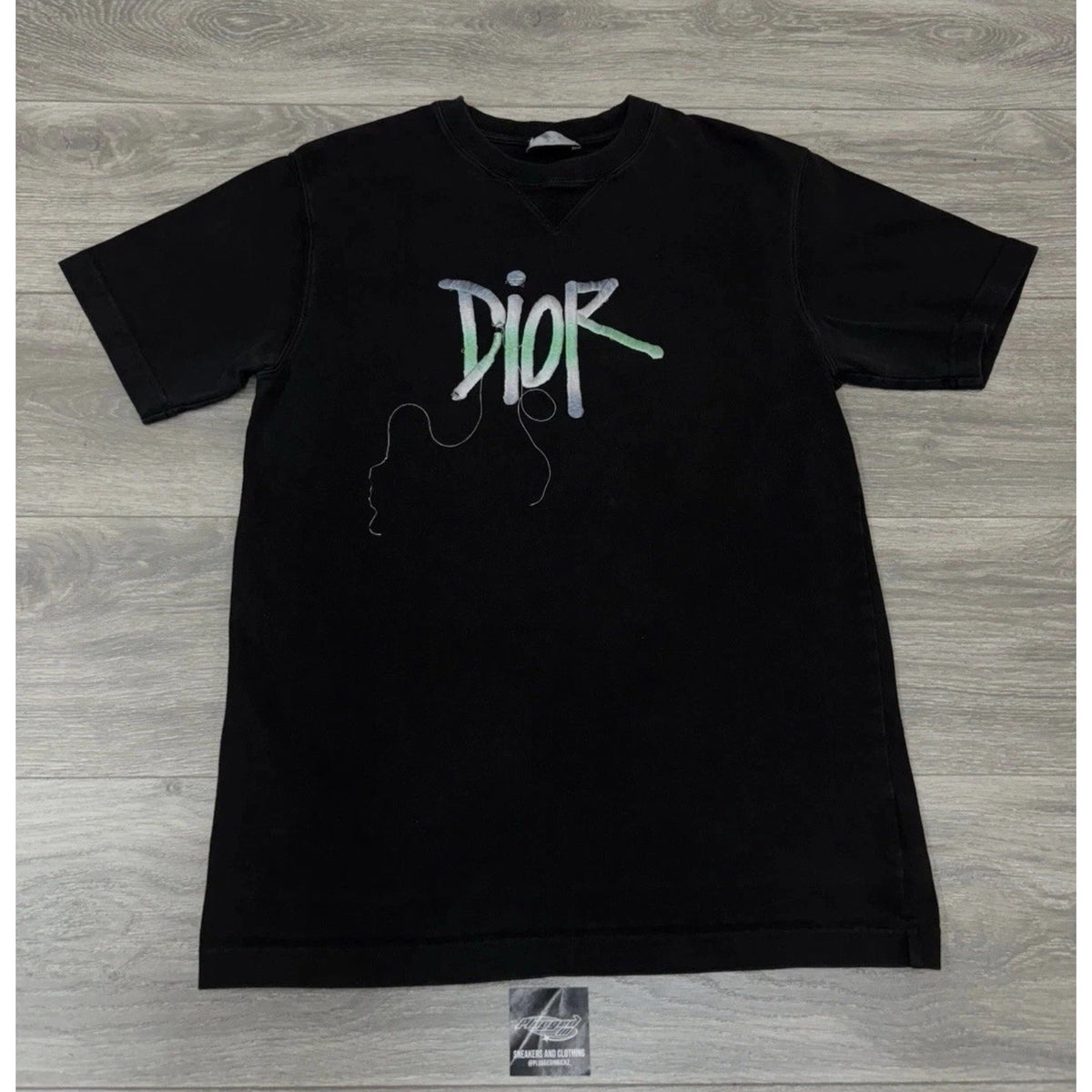 x Shawn Stussy Embroidered Logo T-Shirt Black