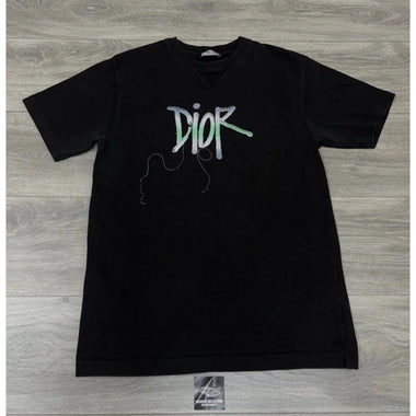 x Shawn Stussy Embroidered Logo T-Shirt Black