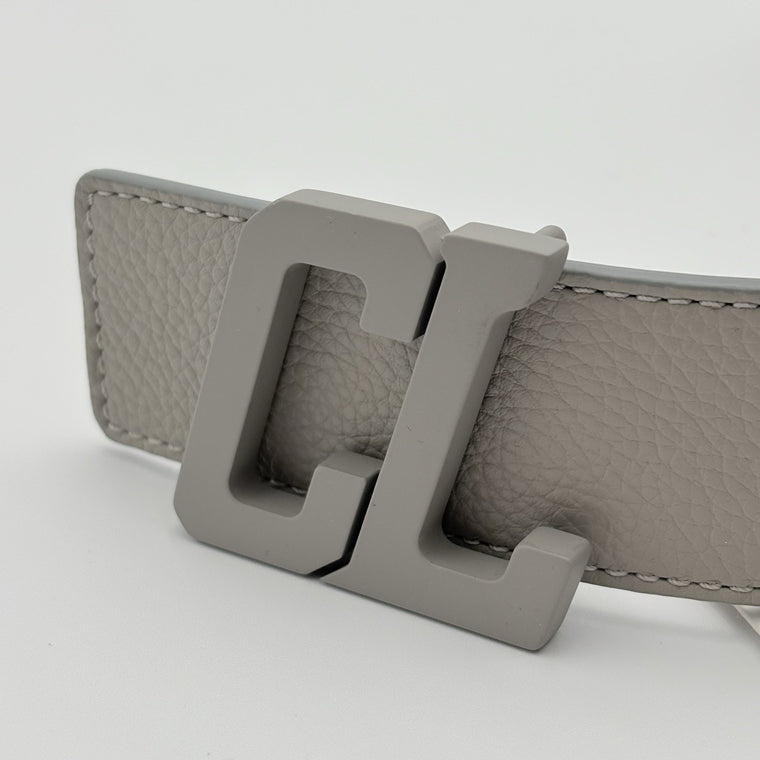 Happy Rui CL Logo Belt Grey Leather — photo 4