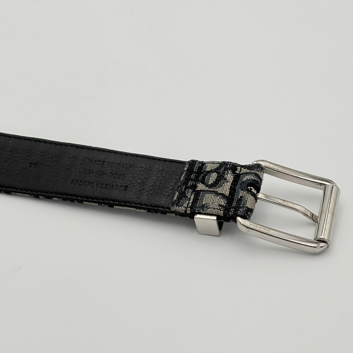 Oblique Jacquard Belt Beige Black — photo 6