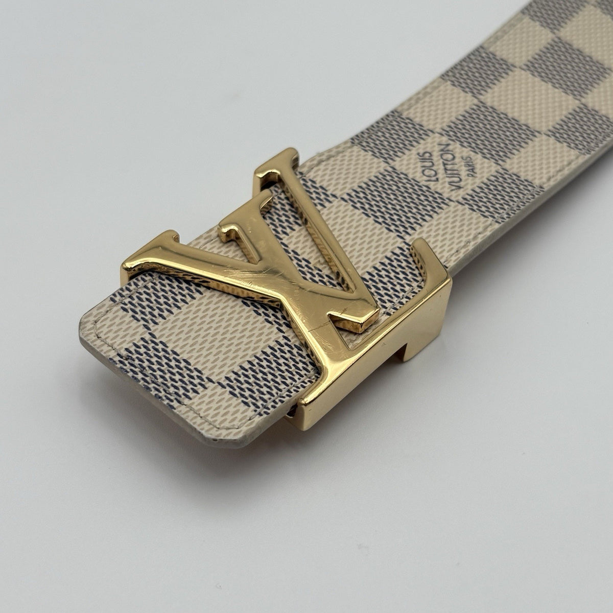 Belt Damier Azure Blue White — photo 4