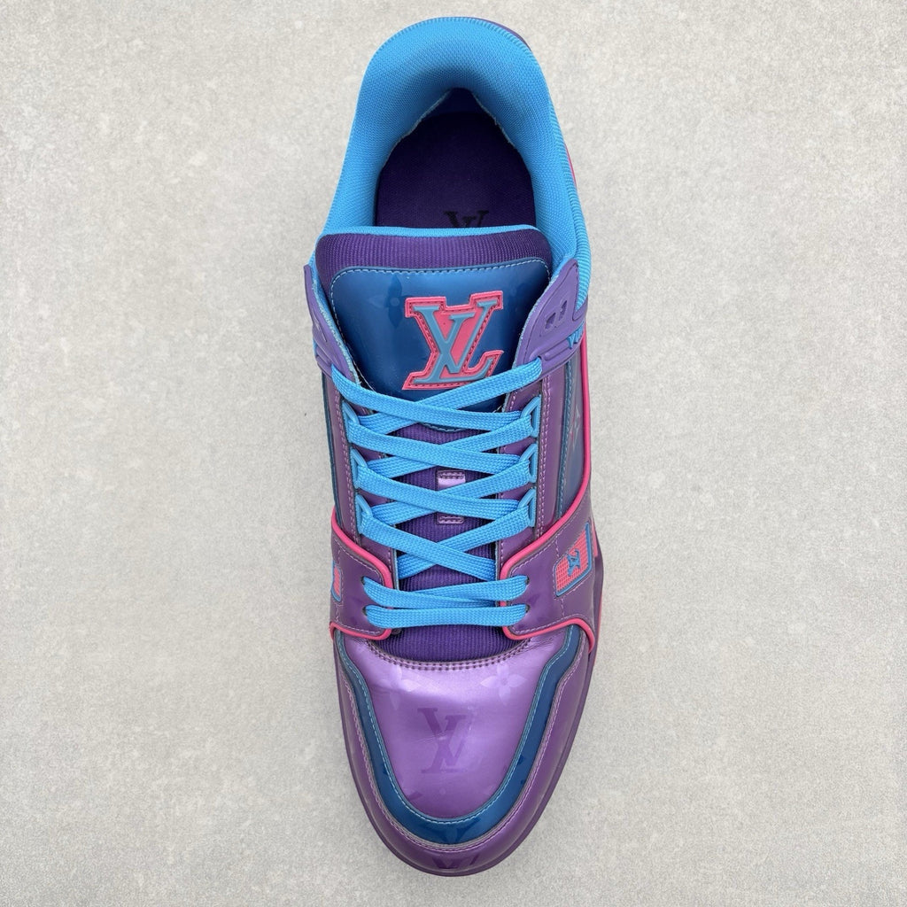 Louis Vuitton Trainer ' Purple Teal Metallic ' | Size 11 LV (12-12.5 US)