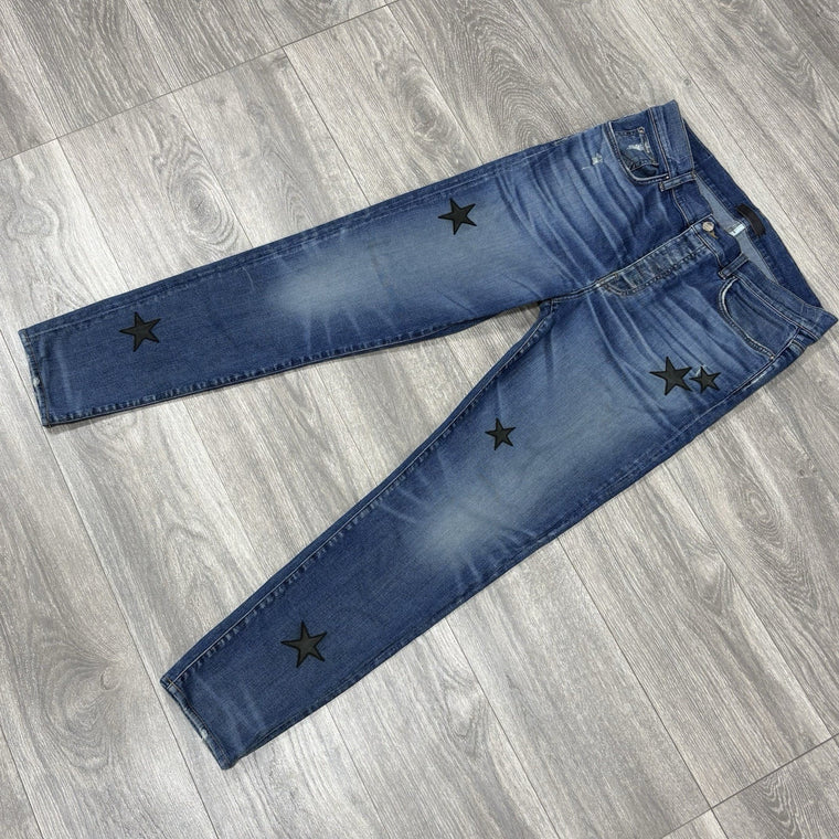 Jeans Black Star Patches — photo 3