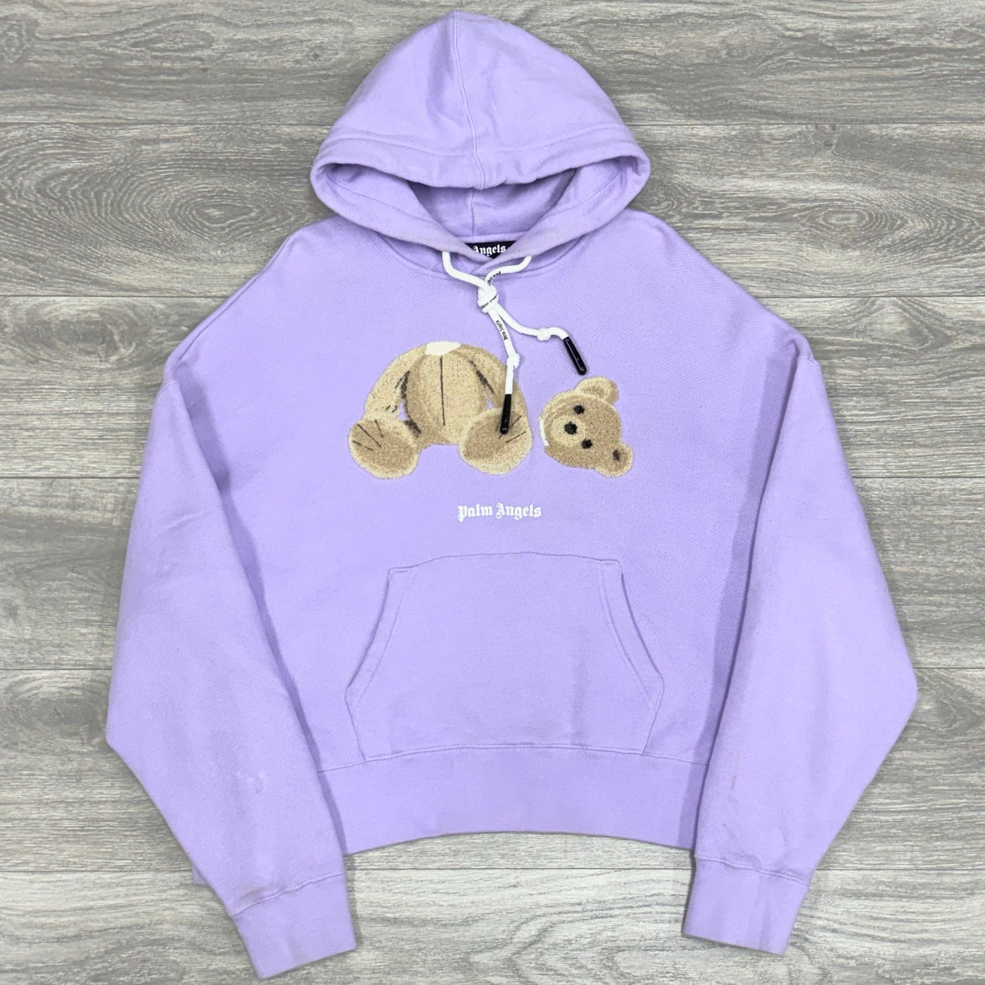 Bear Hoodie Lilac Brown